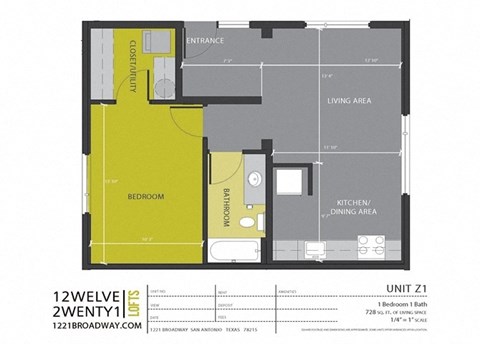floor plan of the upper level floor plan studio apartment